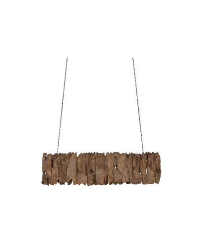 Deckenlampe Home ESPRIT Eisen Teakholz 160 x 30 x 40 cm