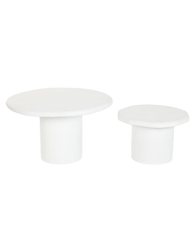 Satz mit 2 Tischen Home ESPRIT 75 x 75 x 35 cm