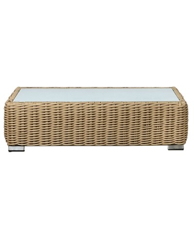 Mesa de Centro Home ESPRIT Beige Marrón claro 110 x 60 x 35 cm