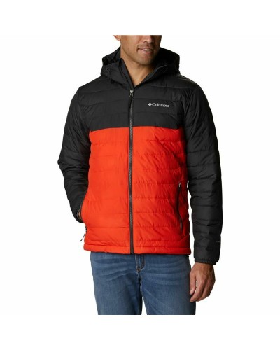 Miesten urheilutakki Columbia  Powder Lite™ Musta Oranssi