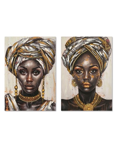 Kanvas Home ESPRIT Kanvas Trä MDF 60 x 3 x 90 cm