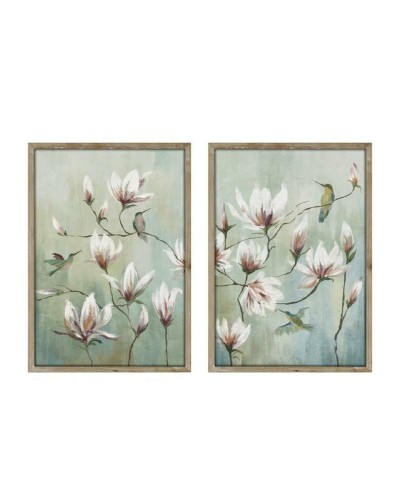 Maalaus Home ESPRIT Kristalli Kuusi 50 x 2,5 x 70 cm