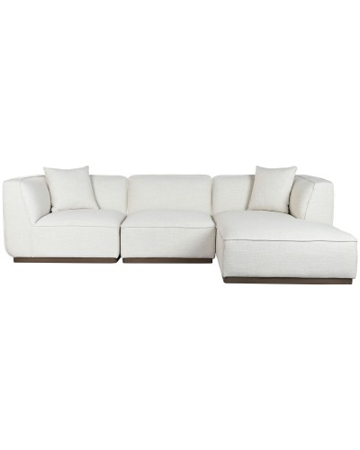 Soffa Home ESPRIT Kräm Scandi 279 x 171 x 72 cm