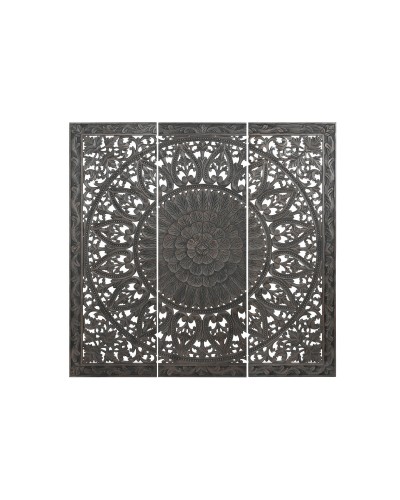 Testiera del Letto Home ESPRIT Grigio scuro 180 x 3,5 x 180 cm