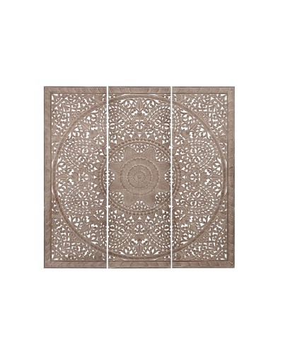 Sänggavel Home ESPRIT Naturell 180 x 3,5 x 180 cm