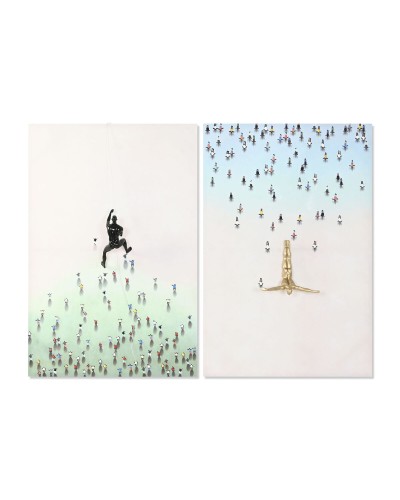 Canvas Home ESPRIT Hars Canvas 80 x 3,5 x 120 cm