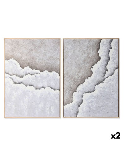 Quadro Home ESPRIT Legno Tela 103 x 4,3 x 143 cm 102,6 x 4,3 x 142,6 cm (2 Unità)