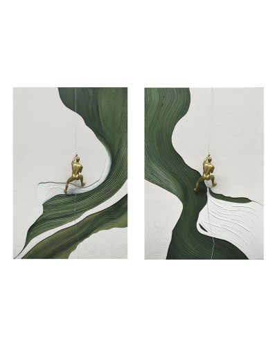 Kanvas Home ESPRIT Harts Kanvas 80 x 3,5 x 120 cm