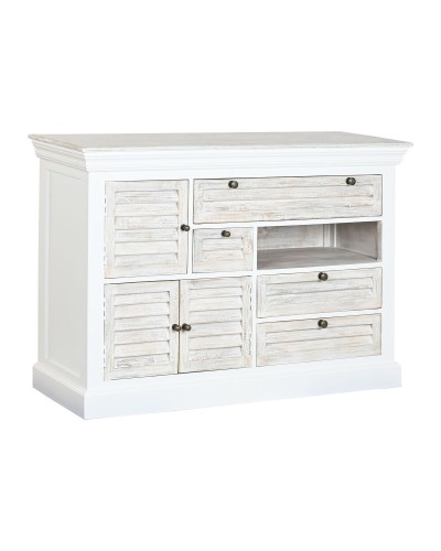 Caisson à Tiroirs Home ESPRIT Blanc Usé 115 x 40 x 80 cm