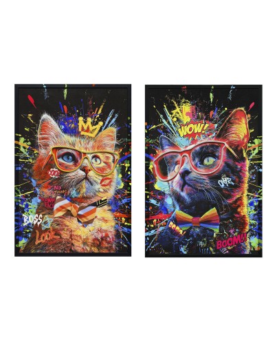 Canvas Home ESPRIT polyestyreen Canvas 63 x 3 x 93 cm