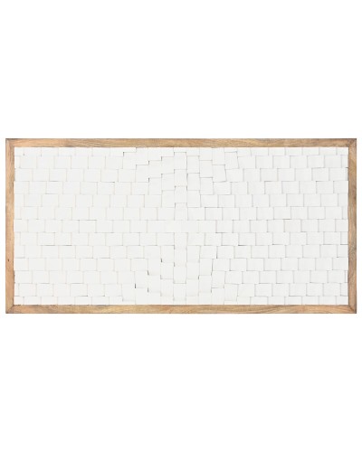 Kopfende des Betts Home ESPRIT Weiß natürlich 160 x 4 x 80 cm