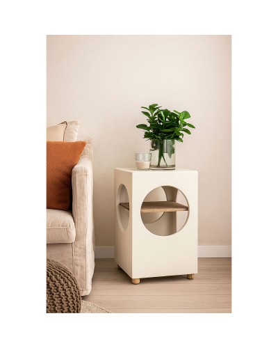 Sidobord Home ESPRIT Vit 40 x 40 x 60 cm