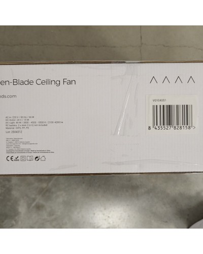 Ventilador de Techo con Luz LED RGB, Aspas Ocultas y Mando a Distancia Nexory InnovaGoods