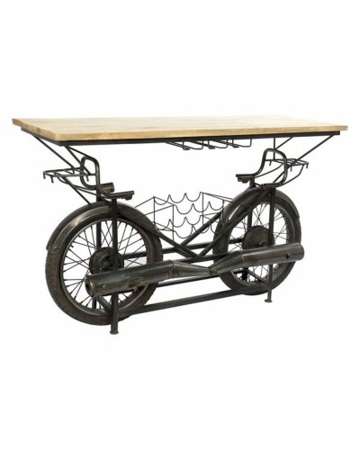 Flessenrek DKD Home Decor MB-161865 Metaal Natuurlijk rubber Mangohout Zwart Natuurlijk 155 x 56,5 x 96,5 cm