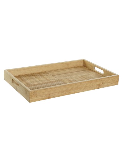 Plateau DKD Home Decor Naturel Bambou 43 x 27 x 4,5 cm