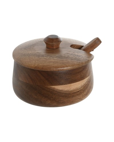 Sugar Bowl Home ESPRIT Natural Acacia 9,5 x 9,5 x 7,5 cm