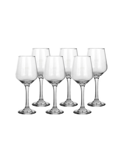 Weinglas-Set Home ESPRIT Durchsichtig Kristall 265 ml (6 Stück)