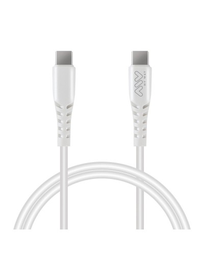 Câble USB-C vers USB-C Myway MWUSC0024 Blanc