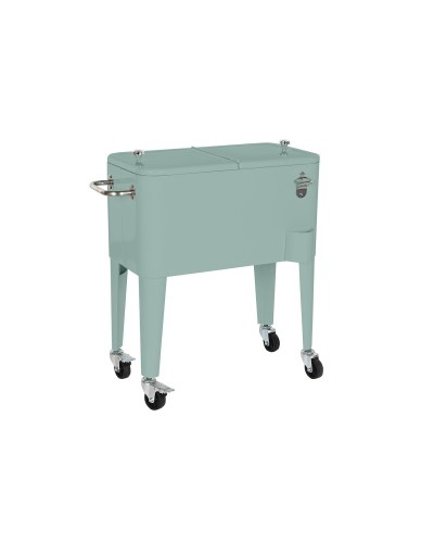 Frigo Portatile Home ESPRIT Verde Acciaio polipropilene 56 L 74 x 43 x 80 cm