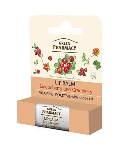 Lippenbalsam Green Pharmacy Lingonberry and Cranberry 3,6 g Creme