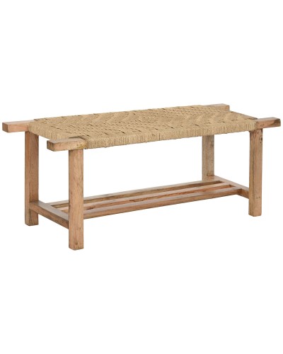 Sittpall Home ESPRIT Snöre Mangoträ 127 x 41 x 47 cm