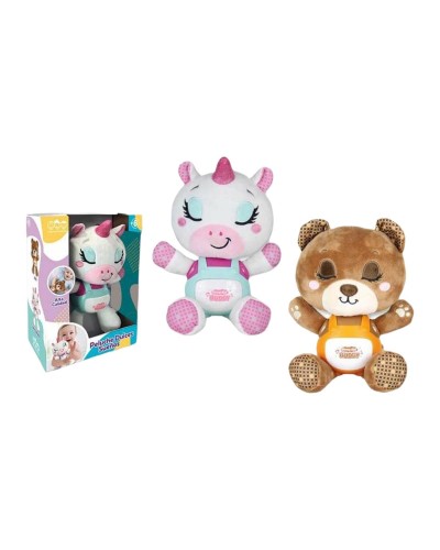 Peluche Musical Blanco Marrón 25 cm Papel