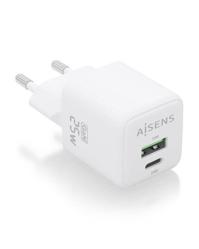 Oplader Aisens ASCH-25W2P014-W Wit Multicolour 25 W