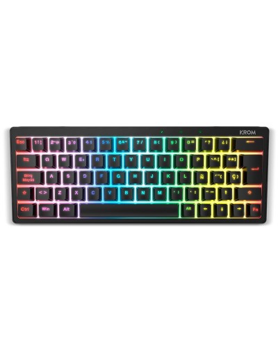 Keyboard Krom Kreator Spanish Qwerty Black Male Mechanic