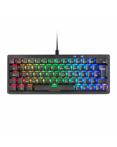 Teclado y Ratón Gaming Mars Gaming MKMINIPROBRES Qwerty US Negro