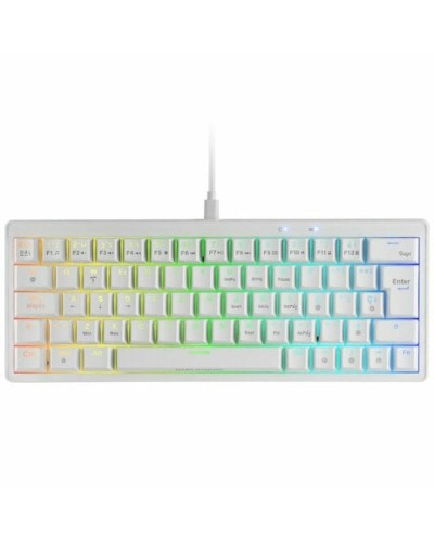 Gaming Tangentbord/ OR: Speltangentbord Mars Gaming MKMINIPROWYES Qwerty US Vit