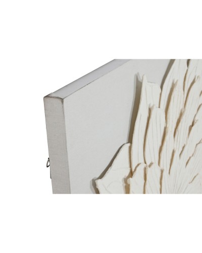 Schilderij Home ESPRIT Wit Bloem Scandinavisch