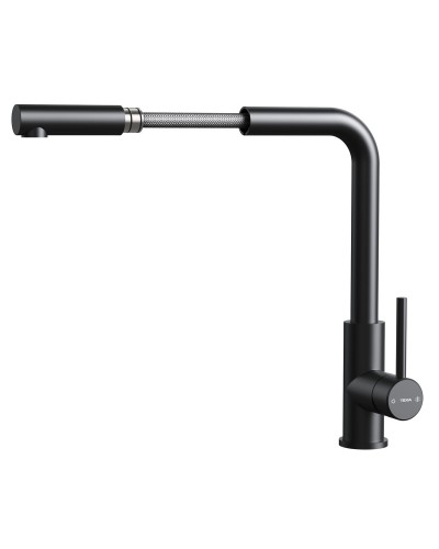 Rubinetto Monocomando Teka Nero Acciaio inossidabile