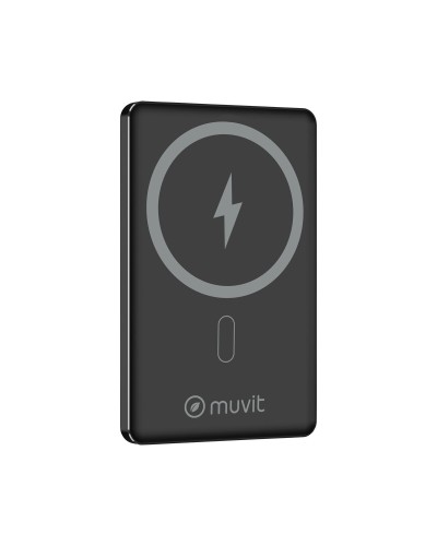 Powerbank Muvit for Change MCCHP0009 Schwarz Aluminium 5000 mAh