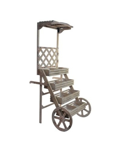 Monikäyttöinen kärry DKD Home Decor Garden Shop Ruskea 96 x 64 x 180 cm