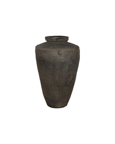 Vas Home ESPRIT Svart Keramik Terrakota n Enskild del 76 x 76 x 96 cm