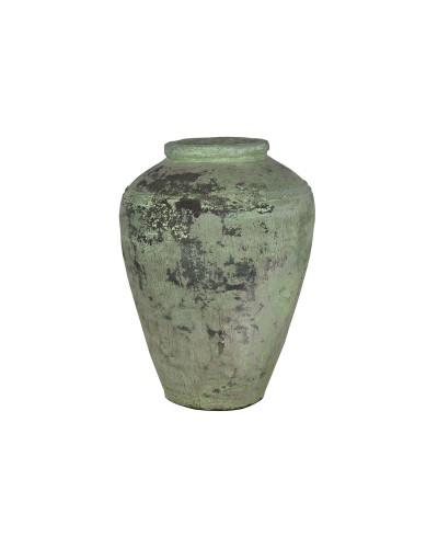 Vaso Home ESPRIT Verde Ceramica Terracotta Pezzo unico 65 X 65 X 72 CM