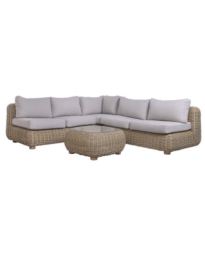 Garden sofa Home ESPRIT Brown Grey 243 X 259 X 69 CM