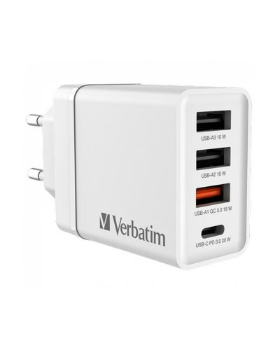 Cable USB Verbatim CHR-30EU2 Blanco 30 W