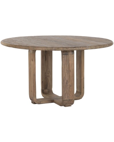 Table de Salle à Manger Home ESPRIT Naturel bois de teck 140 X 140 X 78 CM