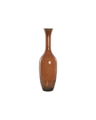 Vaso Home ESPRIT Ambra Vetro riciclato Stile artigianale Alpino 29 x 29 x 100 cm