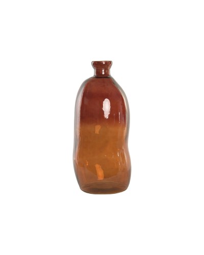 Vase Home ESPRIT Bernstein zweifarbig Recyceltes Glas Kolonial 33 x 33 x 74 cm