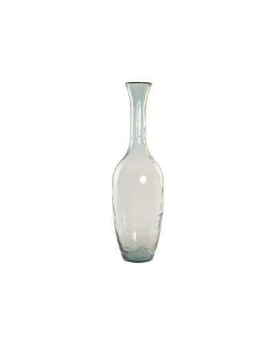 Vase Home ESPRIT Transparent Cristal recyclé Style artisanal Urbaine 30 x 30 x 100 cm