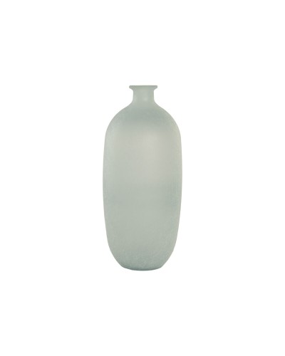 Vaas Home ESPRIT Hemelsblauw Gerecycled glas Mediterrane 19 x 19 x 45 cm