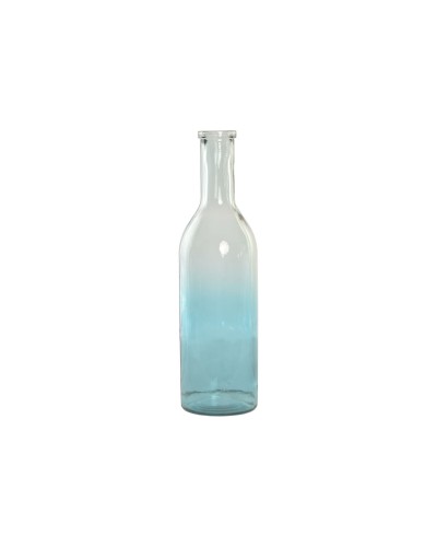 Vaas Home ESPRIT Tweekleurig Gerecycled glas Mediterrane 14 x 14 x 50 cm