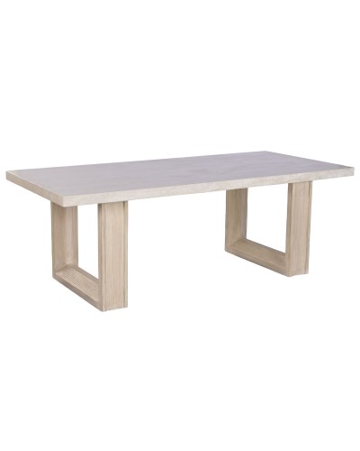 Tavolo da Pranzo Home ESPRIT Marmo Legno di olmo 220 x 100 x 76 cm