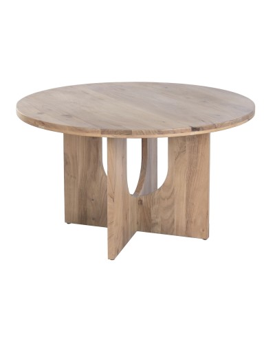 Mesa de Comedor Home ESPRIT Acacia 130 x 130 x 76 cm