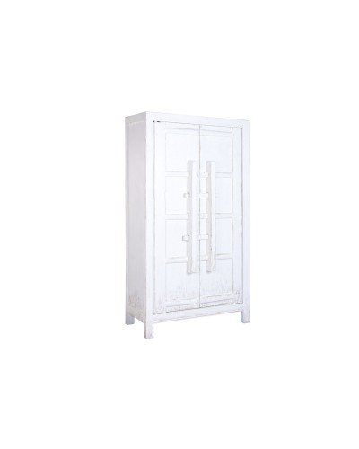 Armario Home ESPRIT Blanco Madera de olmo 115 x 48 x 210 cm