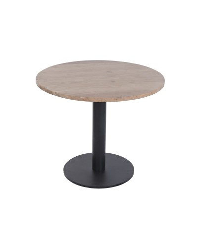 Table de Salle à Manger Home ESPRIT Métal Acacia 90 x 90 x 76 cm
