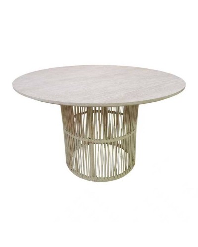 Ruokapöytä Home ESPRIT Rottinki Puu MDF 120 x 120 x 75 cm