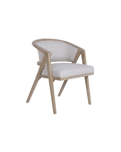 Chaise de Salle à Manger Home ESPRIT Polyester Frêne 58,5 X 56,5 X 73 CM